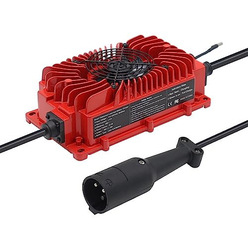 18 AMP 48 Volts Replacement Golf Cart Battery Charger for 48 Volt Club Car Golf Cart with Round 3 Pin Plug Waterproof IP65