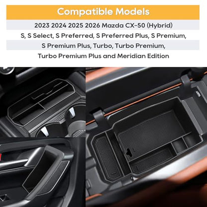 for Mazda CX 50 Center Console Organizer (2023-2026 Mazda CX-50 6PCS)