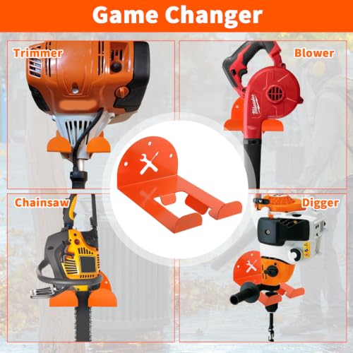 Upgraded Trimmer Rack Wall Mount (Orange-3Pack)