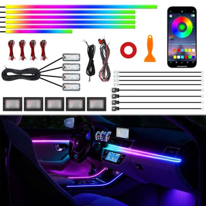 Acrylic Interior Car Ambient Lighting Kits
