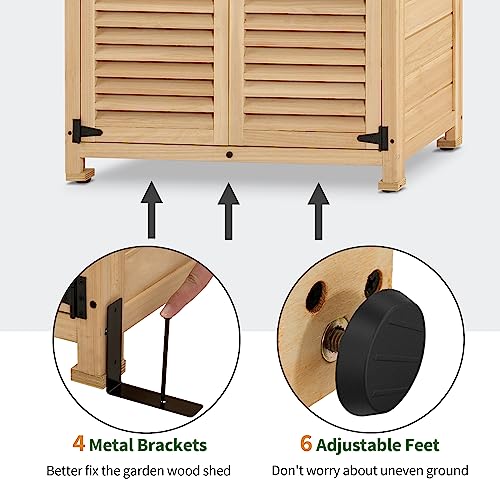 Outdoor Storage Cabinet (Natural / Small)