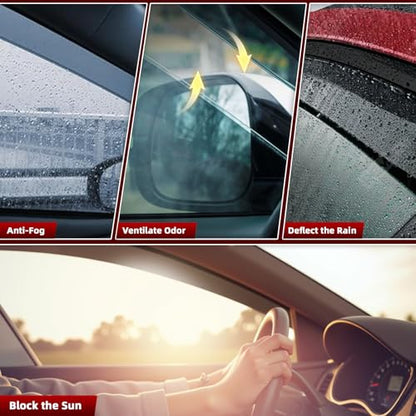 4PCS in Channel Window Rain Guards Fit for Hyundai Elantra 2021 (For 2021-2026 Elantra)