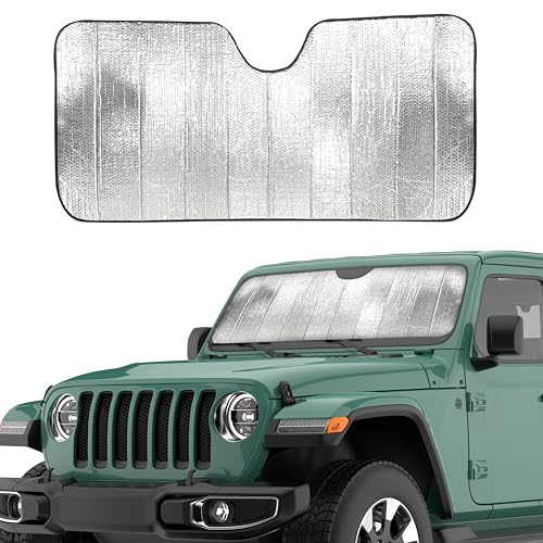 Accordion Windshield Sun Shade for Jeep Wrangler (For Jeep Wrangler)