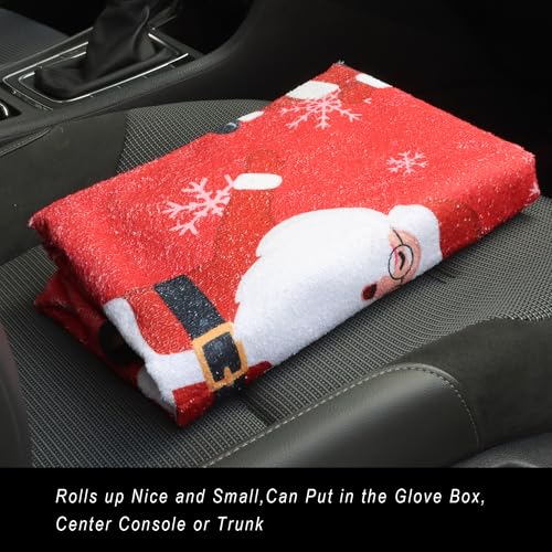 Car Seat Cover Protector Front Seats (1Pcs Front Seat Towel / Santa Claus)