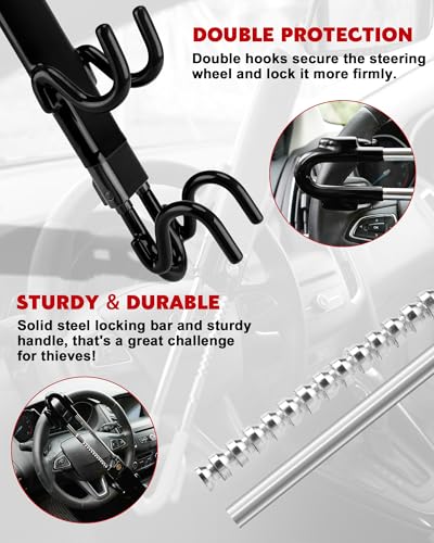 Steering Wheel Lock Anti (Black)