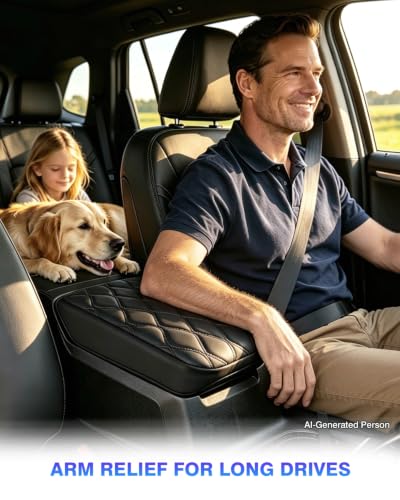 Center Console Cover for Chevrolet Chevy Colorado (5)23-26|Colorado&Canyon|Wavy, +Thick)