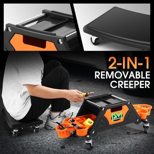 Mechanic Stool (Orange)