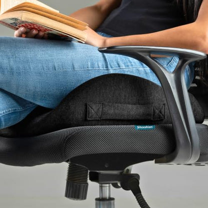 Seat Cushions for Office Chairs (Black & Pure Black)
