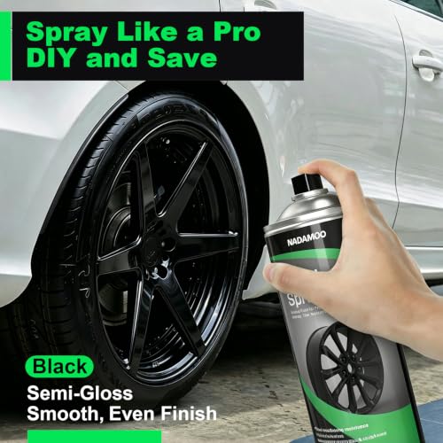 Black Spray Paint for Wheels (Black / 13 Ounce (Pack of 4))