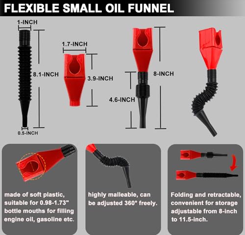 Oil Filter Wrench Set (6 Pack - Black & Red)