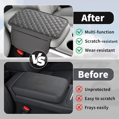 Sequin Center Console Cover Fit for Jeep Gladiator 03 (Fit for Jeep Gladiator / #003 Bling Grey)