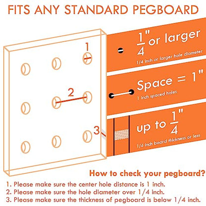 Pegboard Hooks (Black)
