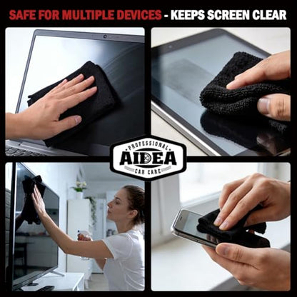 Microfiber Cleaning Cloth Black 20PK (Black / 20PK)
