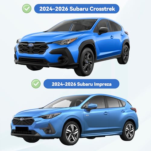 Window Visors Rain Guards for 2024 2025 2026 Subaru Crosstrek & Impreza (2024-2026 Subaru Crosstrek & Subaru Impreza)