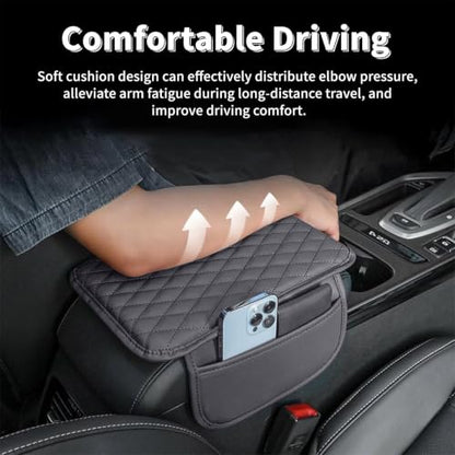 Upgraded Center Console Cover Fit for Kia Seltos 01 (Fit for Kia Seltos / #001 Grey)