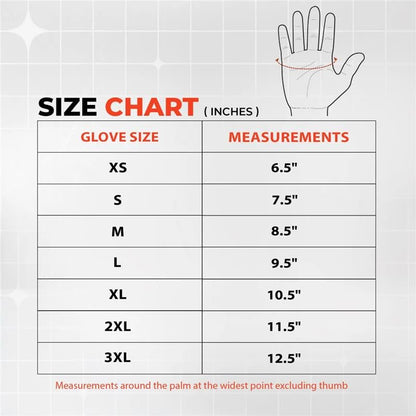 Daniel Smart Men's Motorcycle Leather Gloves with Reflective Skull Short Glove & Touch Screen Fingertips (SHORT GLOVE / Large)