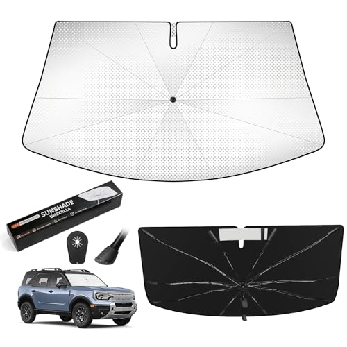 Windshield Sun Shade Umbrella Compatible with Ford Bronco Sport 2021 (For Ford Bronco Sport 2021+)