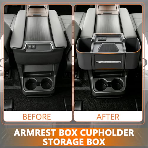 Rear Center Console Hanging Organizer for Toyota Sienna 2021 (for Toyota Sienna 2021-2026)