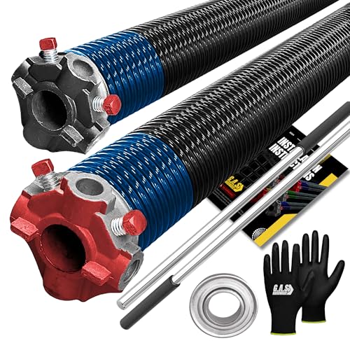 Garage Door Torsion Springs 283x2x37 Includes 1” Steel Bearing (283x2x37 / Pair)