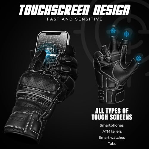 Motorcycle Gloves (Ninja Black / X-Large)