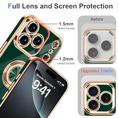 Designed for iPhone 17 Pro Case with Ring Stand Slim Green (Green / 6.3'' iPhone 17 Pro)