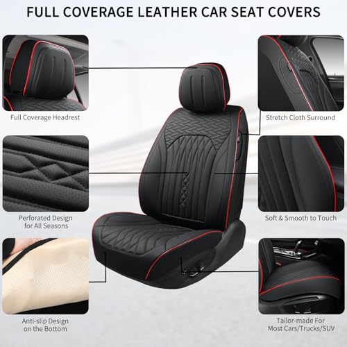 Car Seat Covers Full Set (Light-Black / Full Set)