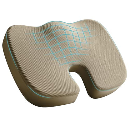 Memory Foam Seat Cushion (Beige)