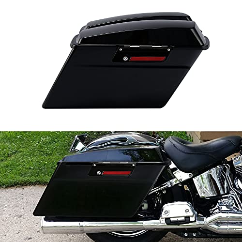 Motorcycle Saddle bags Hard Saddlebags For Harley Touring 1993 (Vivid Black W/ Black Latches# / Standard)