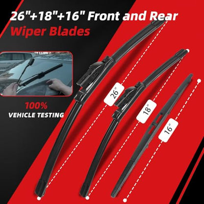 Windshield Wiper Blades Replacement for Subaru Outback 2020 (26"+18"+16")