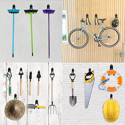 Garage Hooks Heavy Duty (7.7inch U Hook / Black Large U Hook)