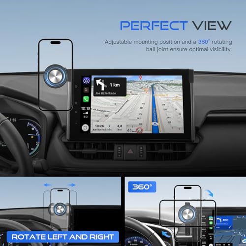 Magnetic Car Phone Holder for 2019 (Auto-Look+Magnetic / Toyota RAV4 2019-2025(7/8-In))
