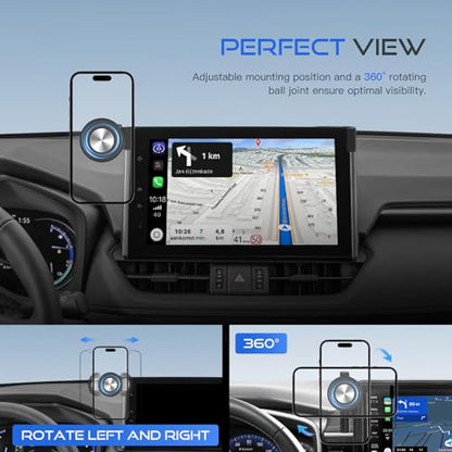 Magnetic Car Phone Holder for 2019 (Auto-Look+Magnetic / Toyota RAV4 2019-2025(7/8-In))