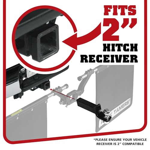 00108 2" Hitch Receiver Mudflap System (2" Hitch Receiver / Hub)