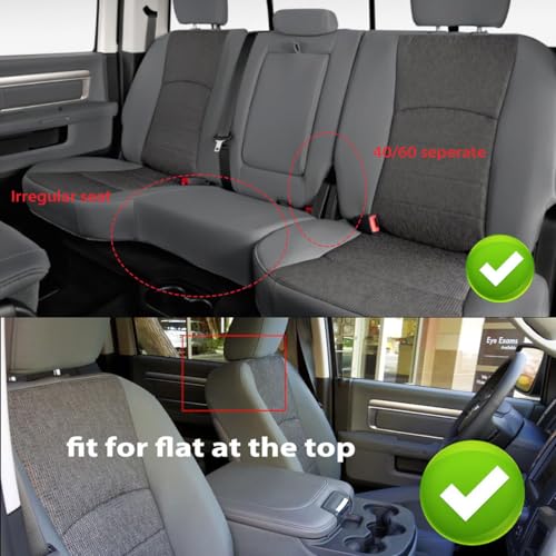 Custom Fit Seat Covers for Ram 1500 & 2500 2009 (Black / Ram 2009-2018 1500 / Ram 2010-2018 2500 Full Set)