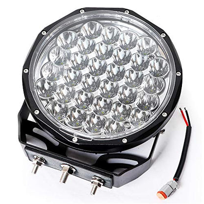 9 Inch Led Driving Lights Round (9 Inch 128W Clear)