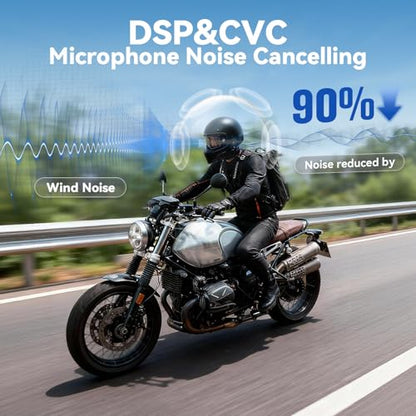 Motorcycle Helmet Bluetooth Headset Intercom Communication Systems (Black / XGP 1 Unit)