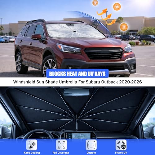 Car Windshield Sun Shade Umbrella for Subaru Outback 2020 (For Subaru Outback 2020-2026)