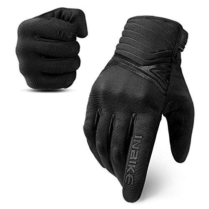 Motorcycle Gloves Breathable Mesh Touchscreen Hard Knuckles (Black / XX-Large)