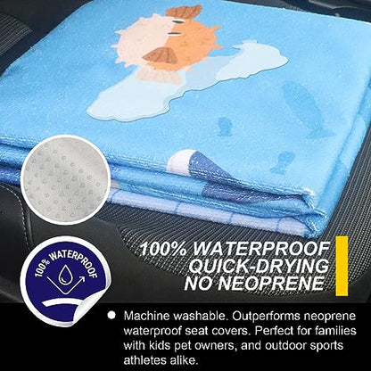 Back Seat Cover for Car Trucks Van SUV Jeep (Rear Bench Seat Towel / Seaworld)