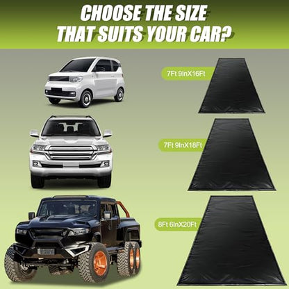 Garage Car Floor Mat (Black / 7Ft 9In x 18Ft(Mid-Size))