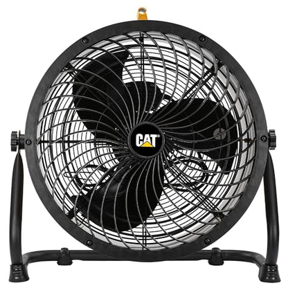 fans - 18”-Blade High-Velocity Drum Fan Heavy Duty Industrial Grade (Yellow, 2-in-1): 3,400 CFM, 4-Speed, 360 Degree Adjustable Drum Head, Dual Ball Bearing Motor with Die-Cast Cover (HVD-18AC) (Yellow)