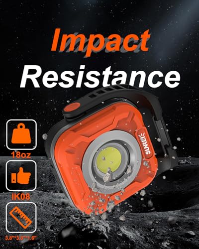 1300LM LED Magnetic Work Light with Stepless Dimming (C1200 / Green)