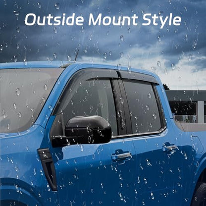 4 PCS Rain Guards Fit for 1999 (For 1999-2016 F250-F550 SuperCrew)