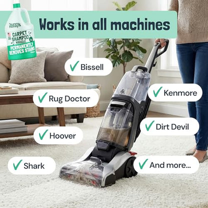 Carpet Cleaner Shampoo Solution for Machines (128 Fl Oz (Pack of 1))