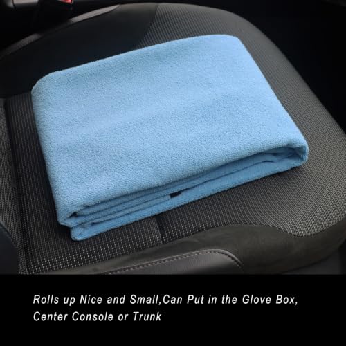 Car Seat Cover Protector Front Seats (1Pcs Front Seat Towel / Sky Blue)