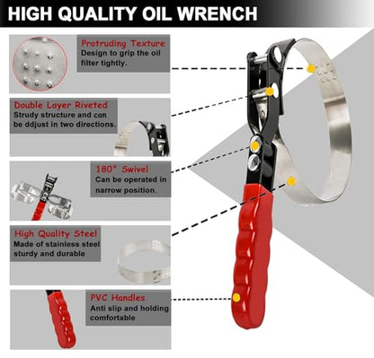 Extra Small Swivel Oil Filter Wrench