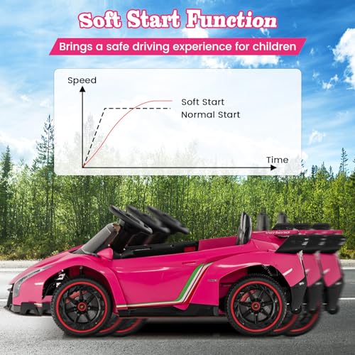 Pink Lamborghini Ride on Car (Pink)