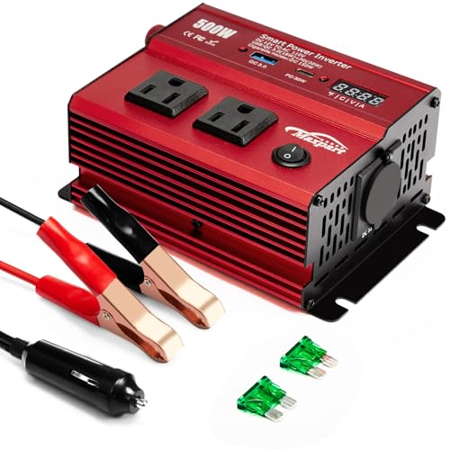 500W Power Inverter (500W / Red)