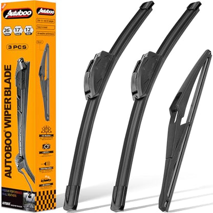 Windshield Wiper Blade Replacement for Nissan Rogue Pathfinder (26"+17"+12")