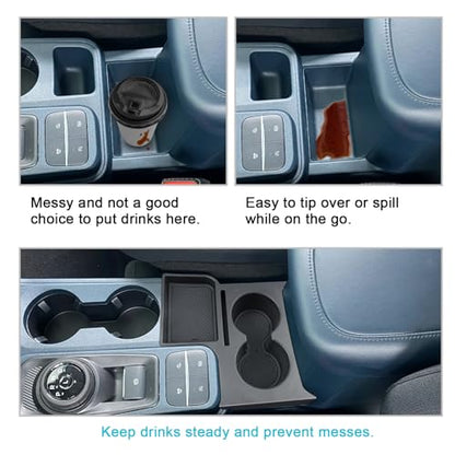 2022 2024 Maverick Car Cup Holder Organizer for Maverick Center Console CupHolders Expander Fit for First Row and Second Row 2022 2023 2024 Maverick Pickup Truck Interior Accessories (Cup Holder Organizer)